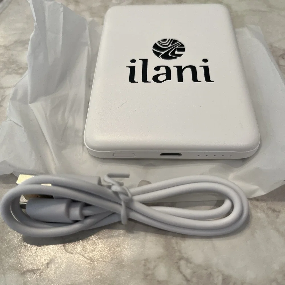 Valet White 5000mAh Portable Power Bank 20W PD 15W Magnetic Mini Charger New